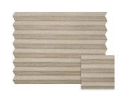 Kleurstaal GAMMA enkel plisségordijn lichtdoorlatend lichtbruin (kleurnr. 7222) op maat