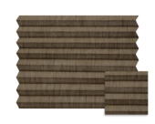 Kleurstaal GAMMA enkel plisségordijn lichtdoorlatend bruin (kleurnr. 7223) op maat