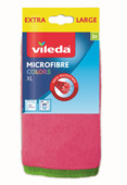 Vileda microvezel schoonmaakdoek roze en groen