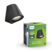 Philips MyGarden wandlamp Virga LED 3W zwart