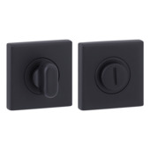 GAMMA vrij-bezet rozet vierkant zwart (RVS)