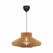 Nordlux hanglamp Manago E27 naturel hout