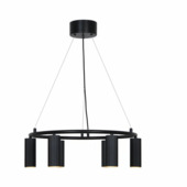 Nordlux 6-spot hanglamp Vico GU10 zwart