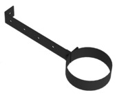 Collier mural Saninstal pour poêle à pellets ø80 mm noir