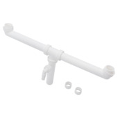 Sanivesk duo-afvoer gelijk 6/4"x40 mm wit