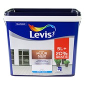 Peinture Levis Mur Extérieur satin 5+1 L blanc