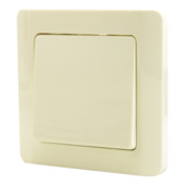 Interrupteur va-et-vient avec plaque de finition OK blanc 4 pièces