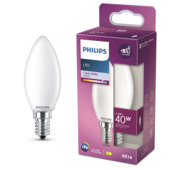 Philips LED kaars E14 3,4W wit mat niet dimbaar