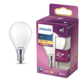 Ampoule boule LED Philips E14 3,4 W 2700 K mat