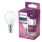 Philips LED kogel E14 60W wit mat niet dimbaar