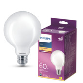 Philips LED globe E27 60W mat niet dimbaar
