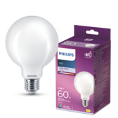 Philips LED globe E27 60W wit mat niet dimbaar