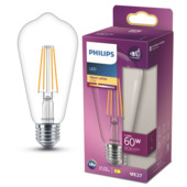 Philips LED edison E27 5,9W filament helder niet dimbaar