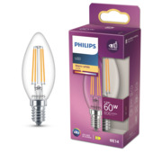 Philips LED kaars E14 6W filament helder niet dimbaar