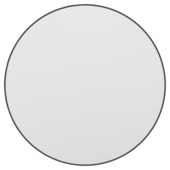 Haceka badkamerspiegel Deco mat zwart Ø 80 cm rond