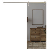 Rail voor schuifdeur Vetro of Colore 180cm inox