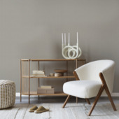 Papier peint intissé ultra large Textile uni sable 127418