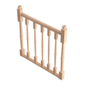 Garde-corps type T avec balustrade tournée Savoie 100 cm