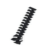 Sogem trap Gomera met treden met aluminium strips en een kwartslag rechts