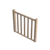 Sogem ingefreesde borstwering 100 cm voor trap Tradi Eco eiken