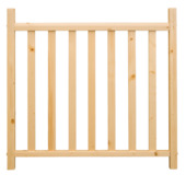 Garde-corps Sogem + 2 poteaux pour escalier Square Wood