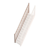 Sogem extra rechte leuning voor trap Tradi Eco beuk