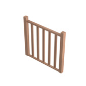 Garde-corps fraisé Sogem 100 cm pour escalier Tradi Eco hêtre
