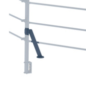 RA19 versterking paal borstwering, RAL 7016 (antraciet)