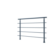 Sogem Rondo Primo borstwering 120 cm RAL 7016