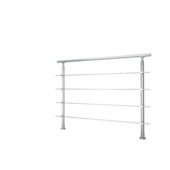 Sogem kit rondo primo + bevestiging vloer, lengte 120 cm, zilver