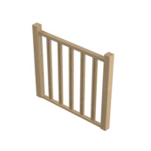 Sogem ingefreesde borstwering 100 cm voor trap Tradi Eco den