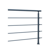 Sogem Rondo Secundo borstwering 100 cm RAL 7016