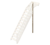 Jura steunpaal voor kwartslag boven met leuning hout