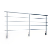 Sogem kit rondo secundo S = zijdelingse bevestiging, lengte 100 cm, RAL 7016 (antraciet)