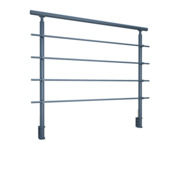 Sogem kit rondo primo S = zijdelingse bevestiging, lengte 120 cm, RAL 7016 (antraciet)