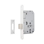 Serrure d'armoire Axa 7115 SL + plaque blanche, plaque de gâche et clés SL55