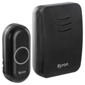 Byron DBY-21132 draadloze deurbelset plug-in 100 m zwart