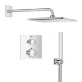 Système de douche carré encastrable Grohe Precision 310 chromé