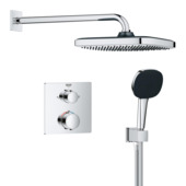Grohe inbouwdouchesysteem Precision Thermostat Perfect met  Vitalio Comfort 250 hoofddouche vierkant chroom