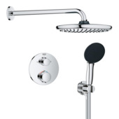 Système de douche rond encastrable Grohe Precision 250 chromé