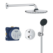 Grohe inbouwdouchesysteem Precision Thermostat Perfect met  Vitalio Comfort 250 hoofddouche rond chroom