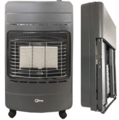 Poêle au gaz Qlima GH342 RV repliable sur roulettes