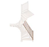 Sogem leuning 140 cm voor trap Square Luxe