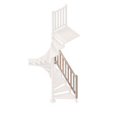 Sogem leuning 120 cm voor trap Square Luxe