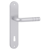 Gamma deurkruk set New York ovaal schild sleutelgat 90 mm aluminium