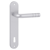 Gamma deurkruk set New York ovaal schild sleutelgat 110 mm aluminium