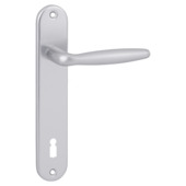 Deurkrukset Lyon ovaal sleutelgat 110 mm aluminium