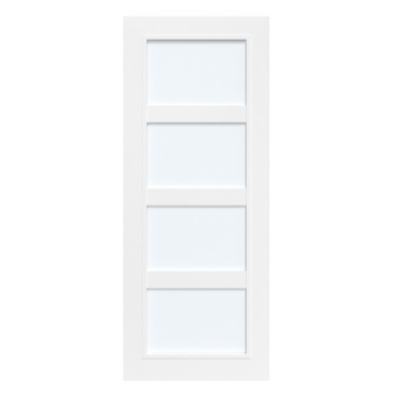 Arne & Bodil binnendeur ABB102 satijnglas - wit afgelakt - glaslat wit