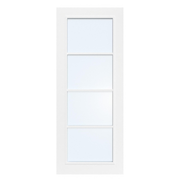 Arne & Bodil binnendeur ABB103 blank glas - wit afgelakt - glaslat wit
