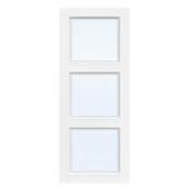 ABD26 blanc verre dépoli à bord blanc mat